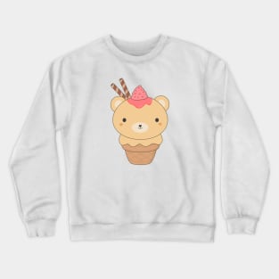 Kawaii Cute Ice Cream Bear T-Shirt Crewneck Sweatshirt